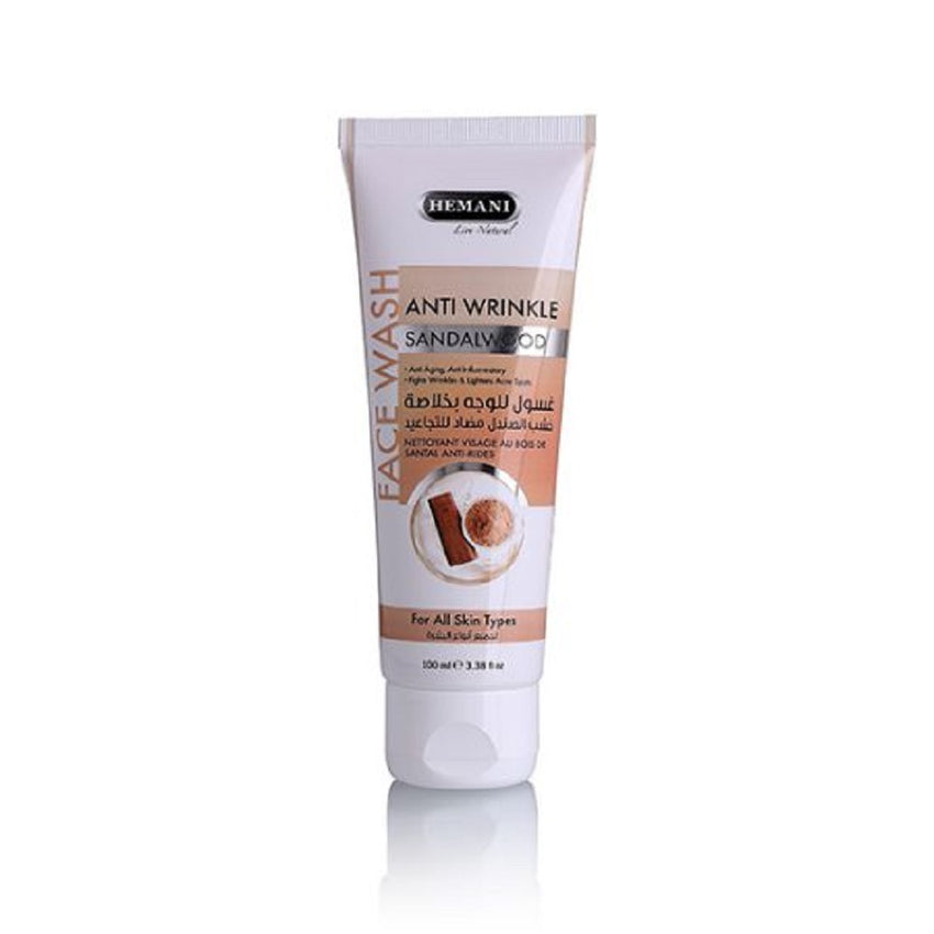 Hemani Anti Wrinkle Sandalwood Face Wash - 100ml - Front View