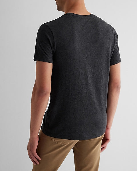 Perfect Cotton Crew Neck T-Shirt Charcoal