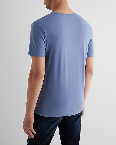Perfect Cotton Crew Neck T-Shirt Royal Blue