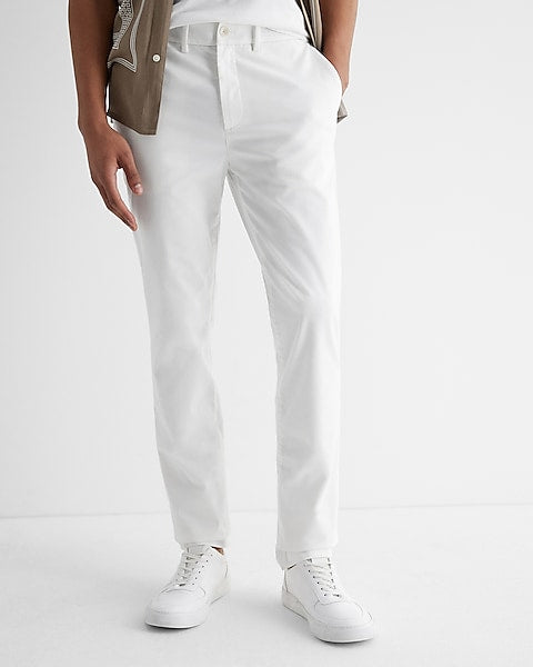 Straight Fit Hyper Stretch Cotton Chino Jeans - Front View - AceCart