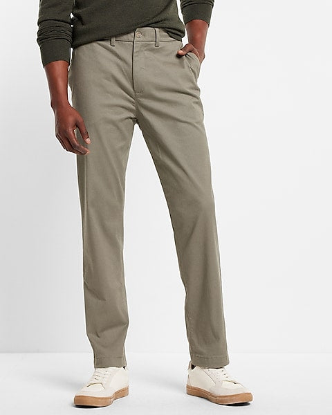 Athletic Slim Hyper Stretch Cotton Chino - Front View - AceCart