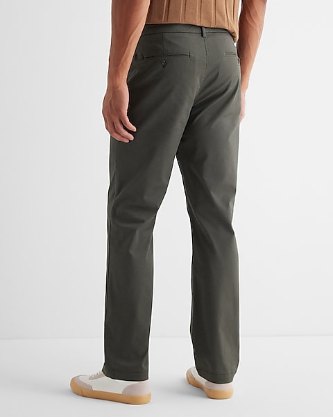 Straight Fit Hyper Stretch Cotton Chino Pant