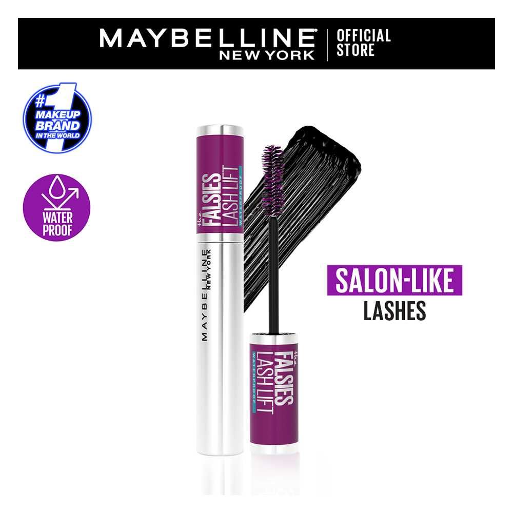 Maybelline New York The Falsies Lash Lift Mascara, Waterproof, Very Black - Front View - AceCart