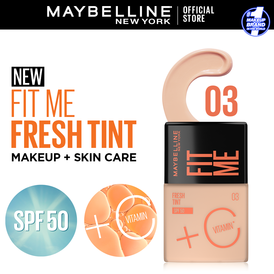 Maybelline Fit Me Fresh Tint Vit C SPF 50 Shade 03 - Luminous Radiance - AceCart