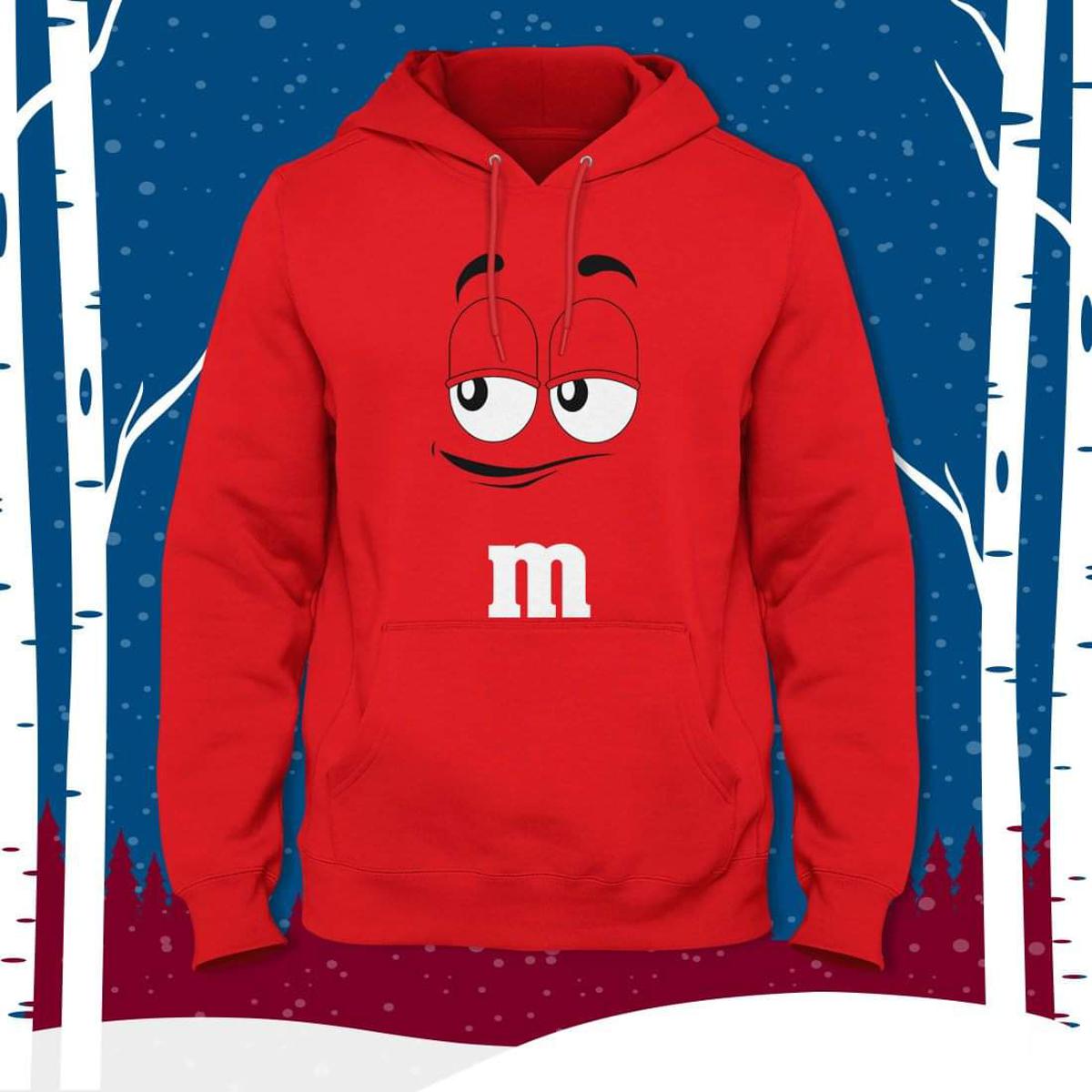 Red M Full Sleeves Pull Over Hoodie For Women