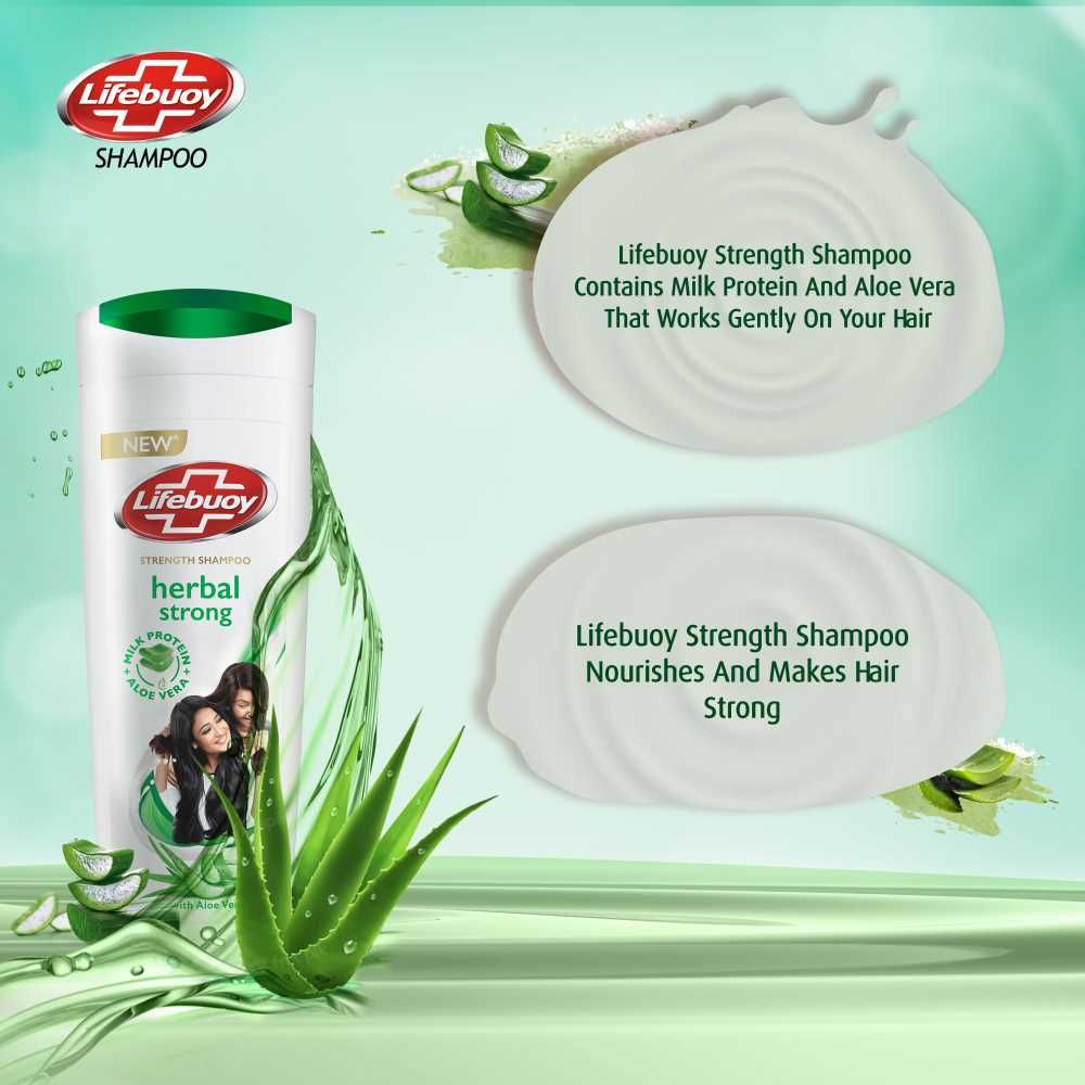 Lifebuoy Herbal Strong Strength Shampoo, 175ml