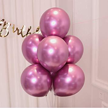 Balloons Metallic Rose Pink 50 Balloons - AceCart