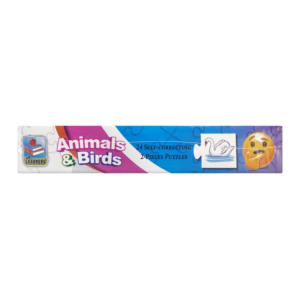 Jr. Learners Educational Jigsaw Puzzle, For 2+ Years, Animals & Birds
