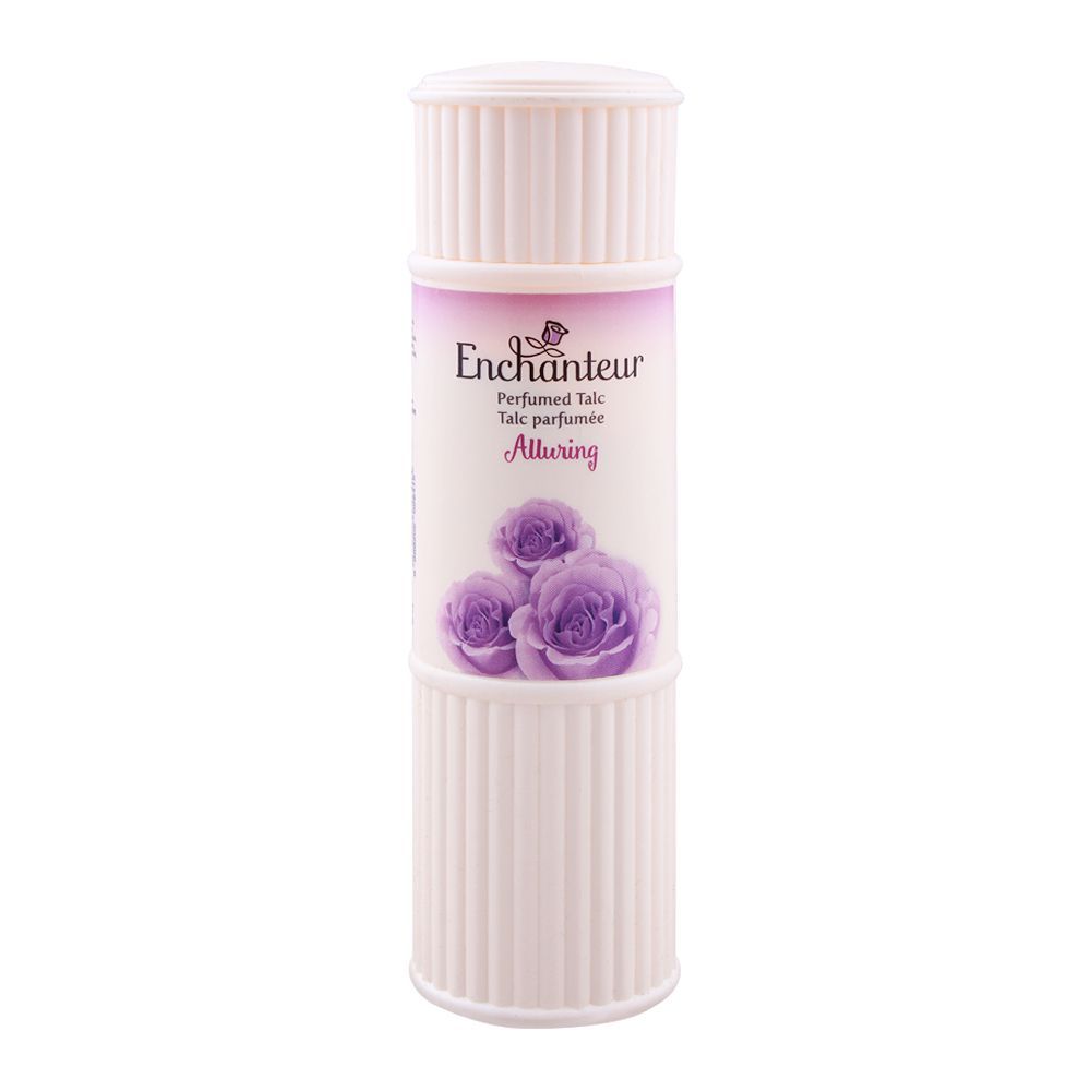 Enchanteur Alluring Talcum Powder, 125g - Front View