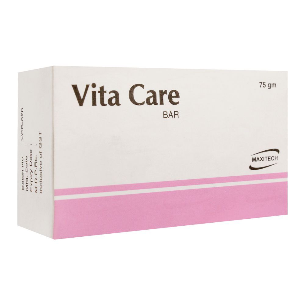 Maxitech Vita Care Soap Bar, 100g - Front View