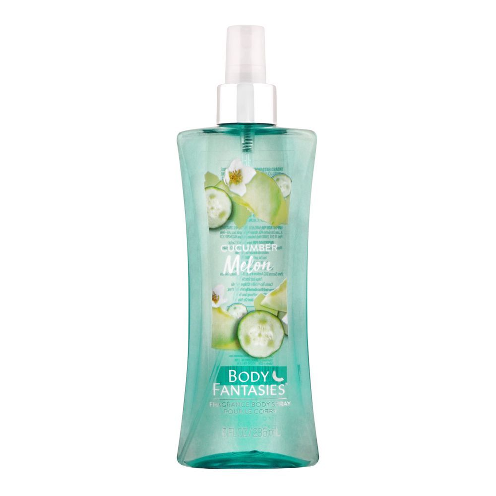 Body Fantasies Cucumber Body Spray, For Women, 236ml - Front View