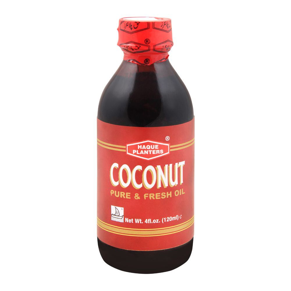 Haque Planters Coconut Oil, 130ml - Front View