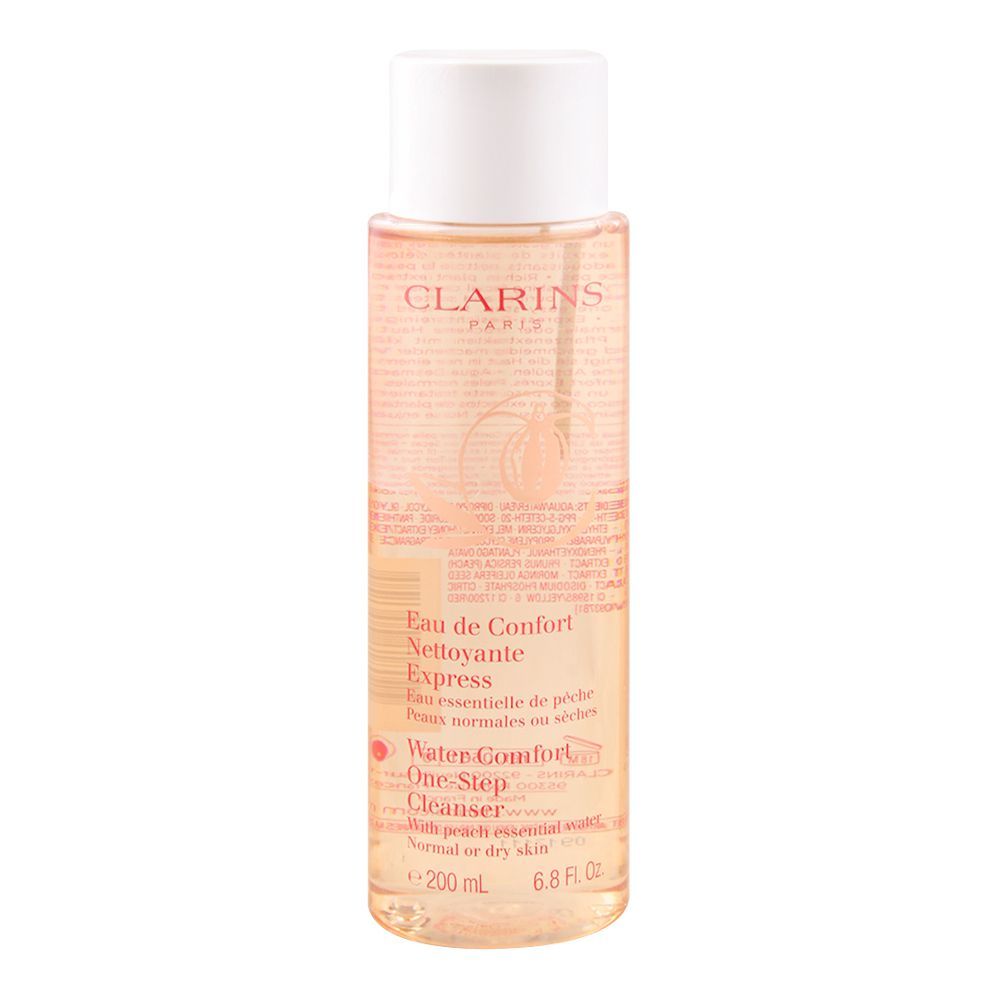 Clarins Paris Water Comfort One-Step Cleanser, Normal Or Dry, Skin 200ml - Front View
