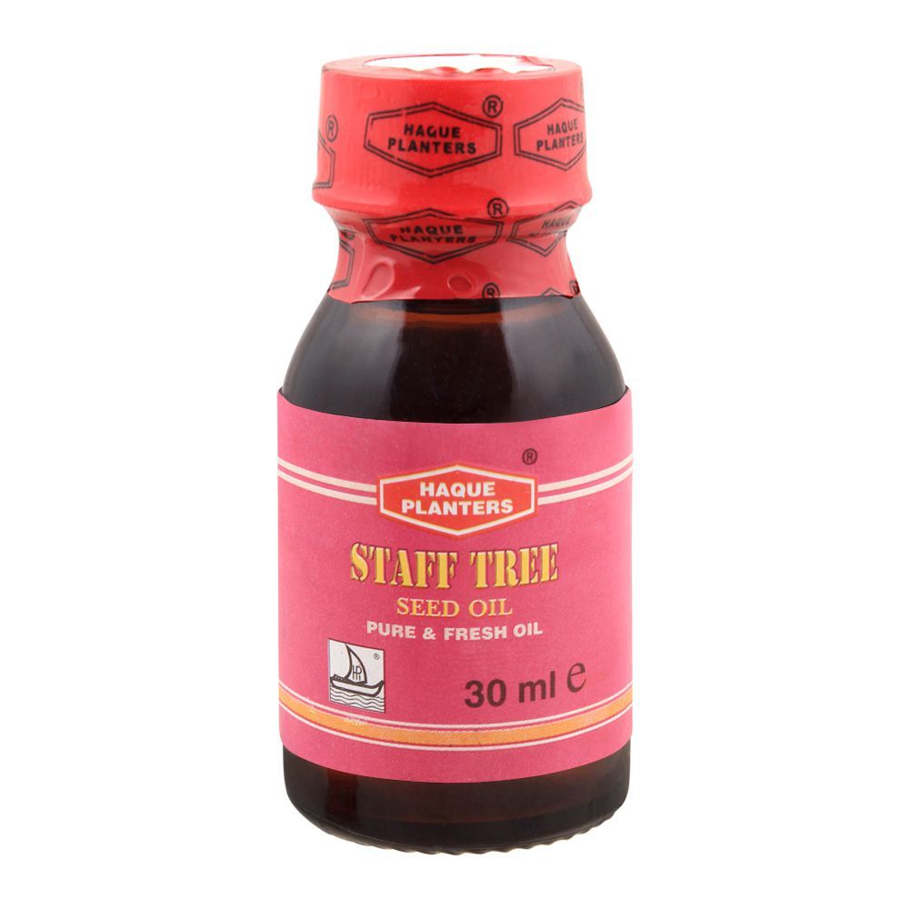 Haque Planters Staff Tree Seed Oil, 30ml - Front View