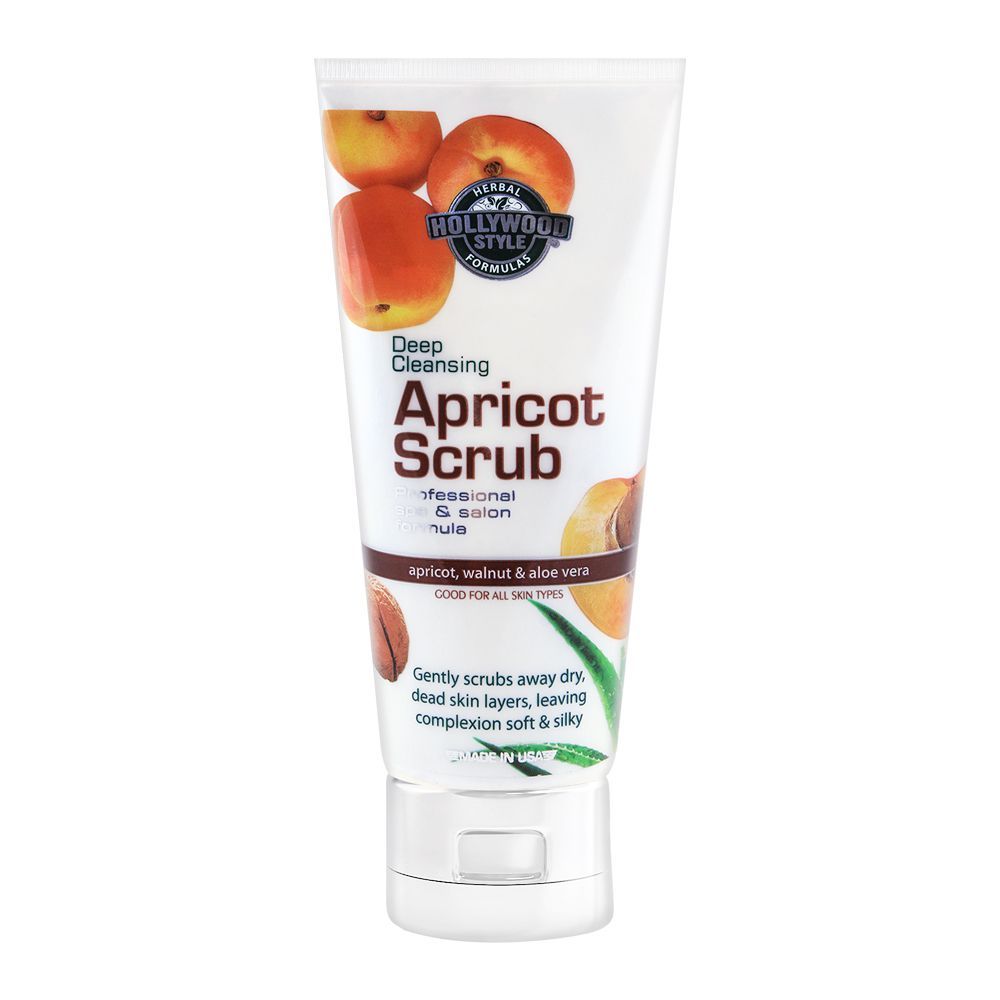 Hollywood Style Deep Cleansing Apricot Scrub 150ml - Front View