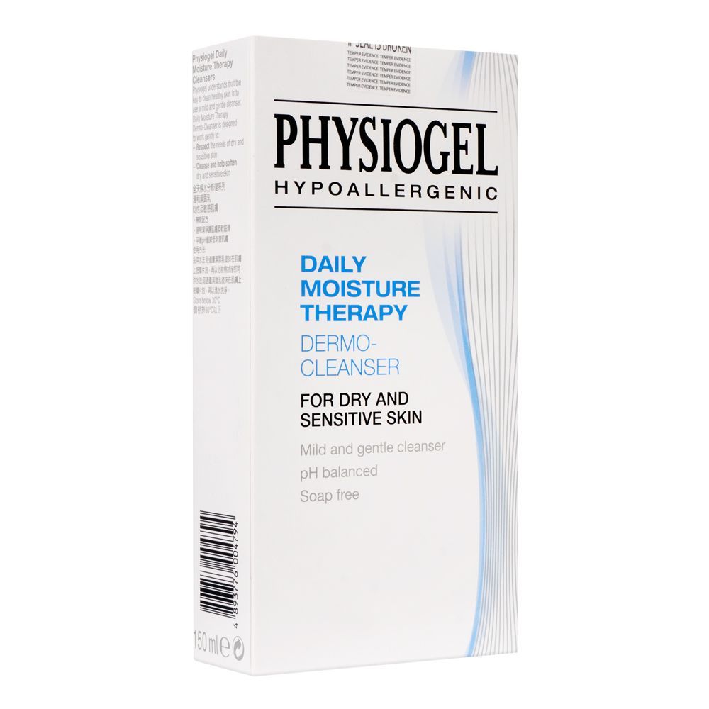 Physiogel Daily Moisture Therapy Dermo-Cleanser, Dry and Sensitive Skin, 150ml - Front View