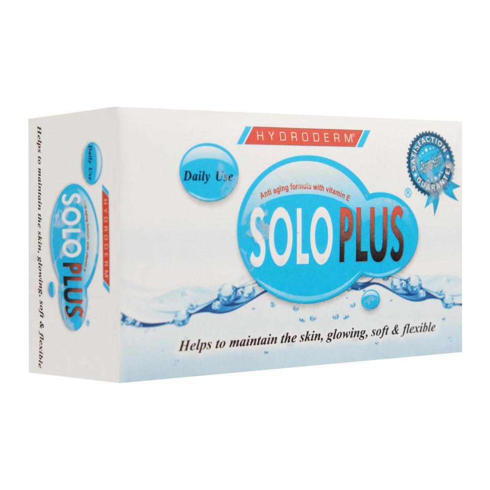 Hydrocream Solo Plus Soap Bar, 75g - Front View