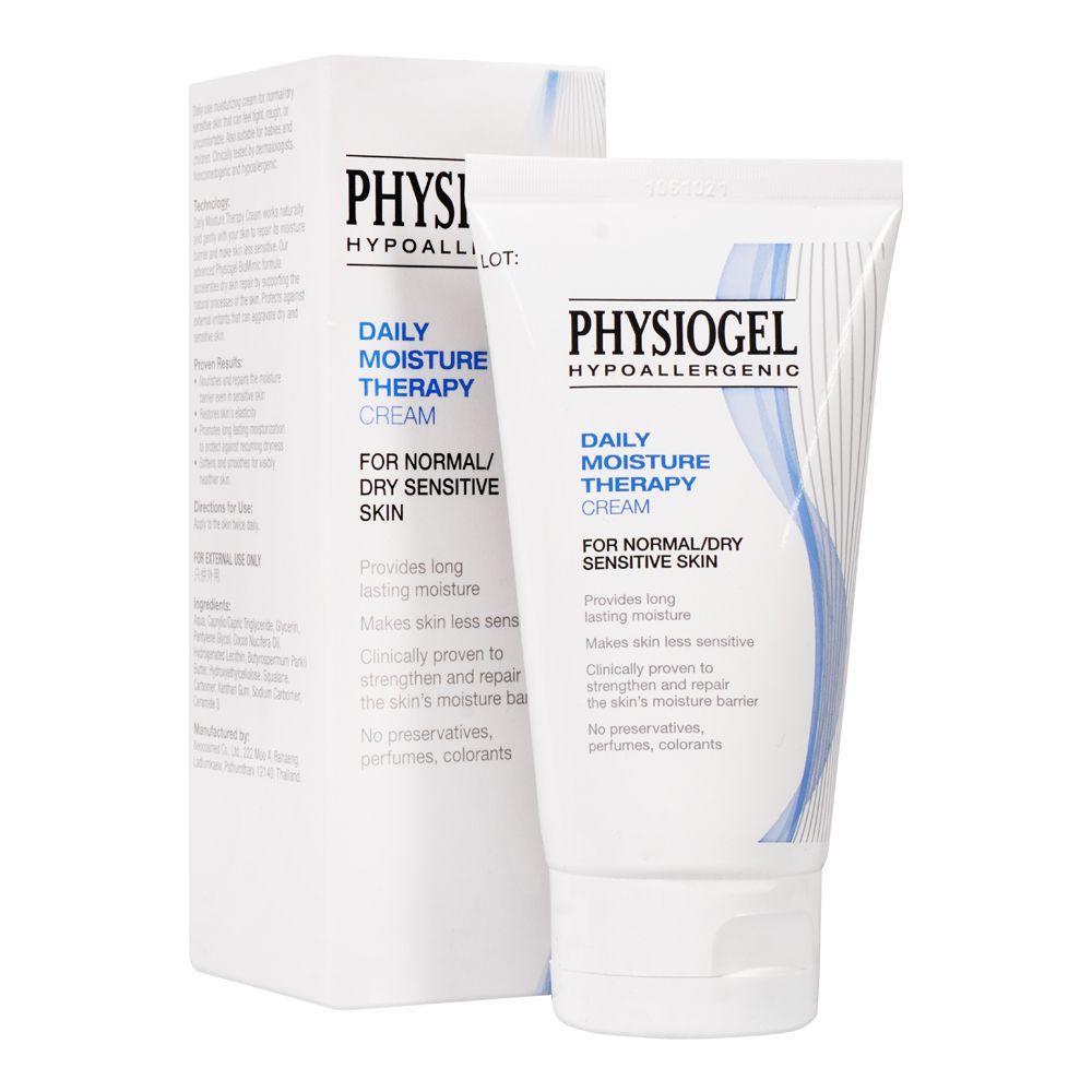 Physiogel Daily Moisture Therapy Cream, Dry and Sensitive Skin, 75ml - Front View