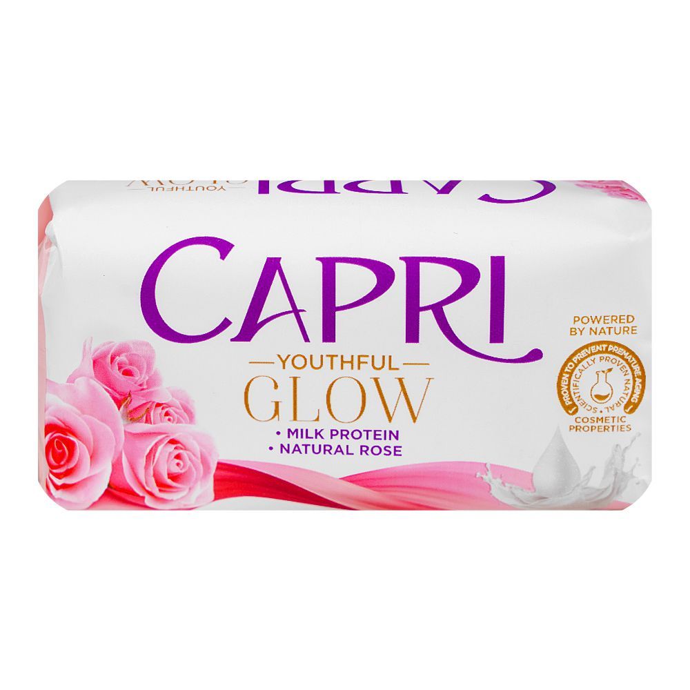 Capri Glow Rose Pink Soap, 120g - Front View