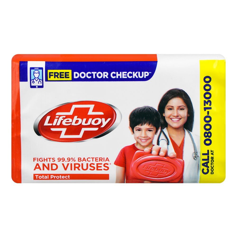 Lifebuoy Total Protect Red Soap, 98g - Front View