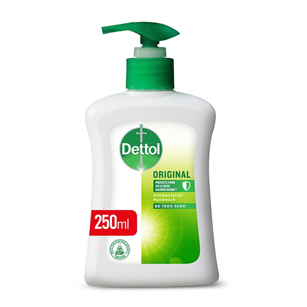 Dettol Original Anti-Bacterial PH-Balanced Hand Wash 250ml - Front View