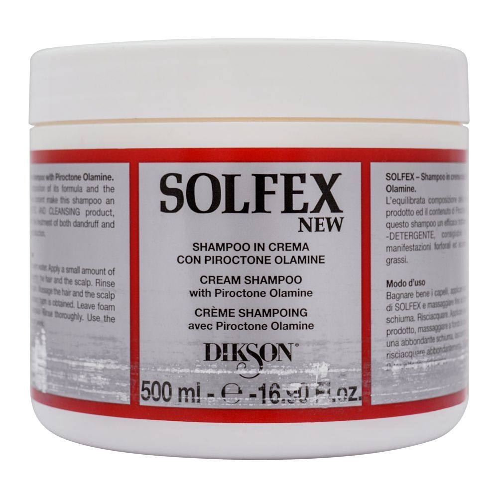 Diskson Solfex Cream Shampoo, 500ml - Front View