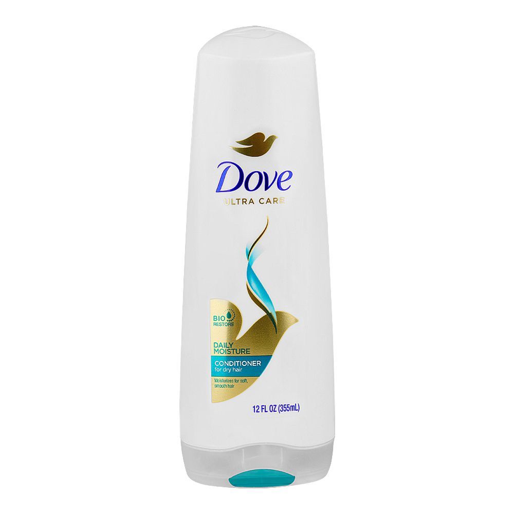 Dove Ultra Care Daily Moisture Conditioner, For Dry Hair, 355ml - Front View
