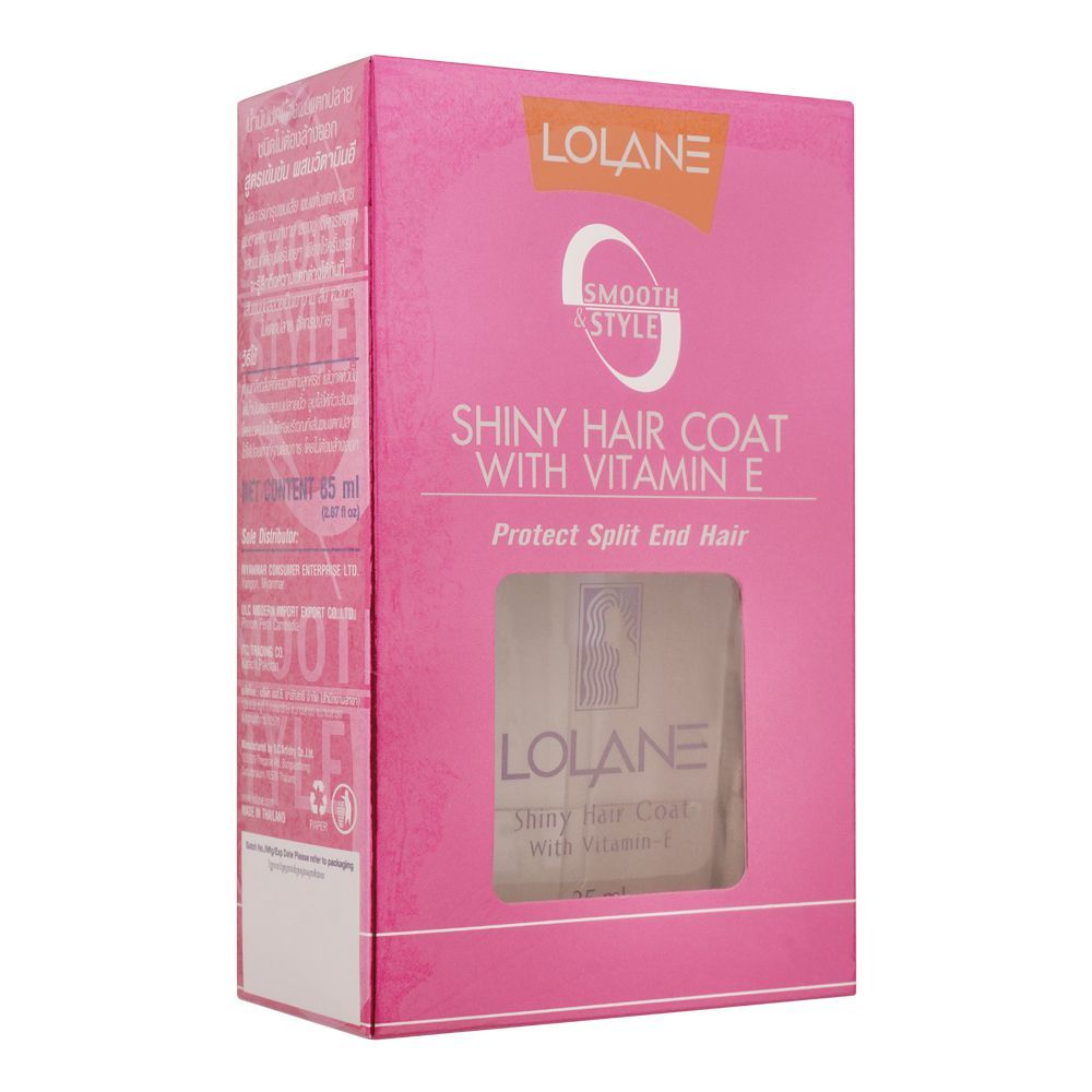 Lolane Shiny Hair Coat, With Vitamin E, 30ml - Front View