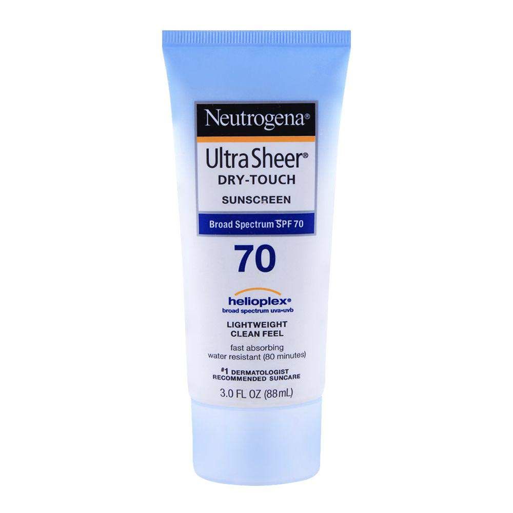 Neutrogena Ultra Sheer Dry-Touch Sunscreen, SPF 70, 88ml - Front View
