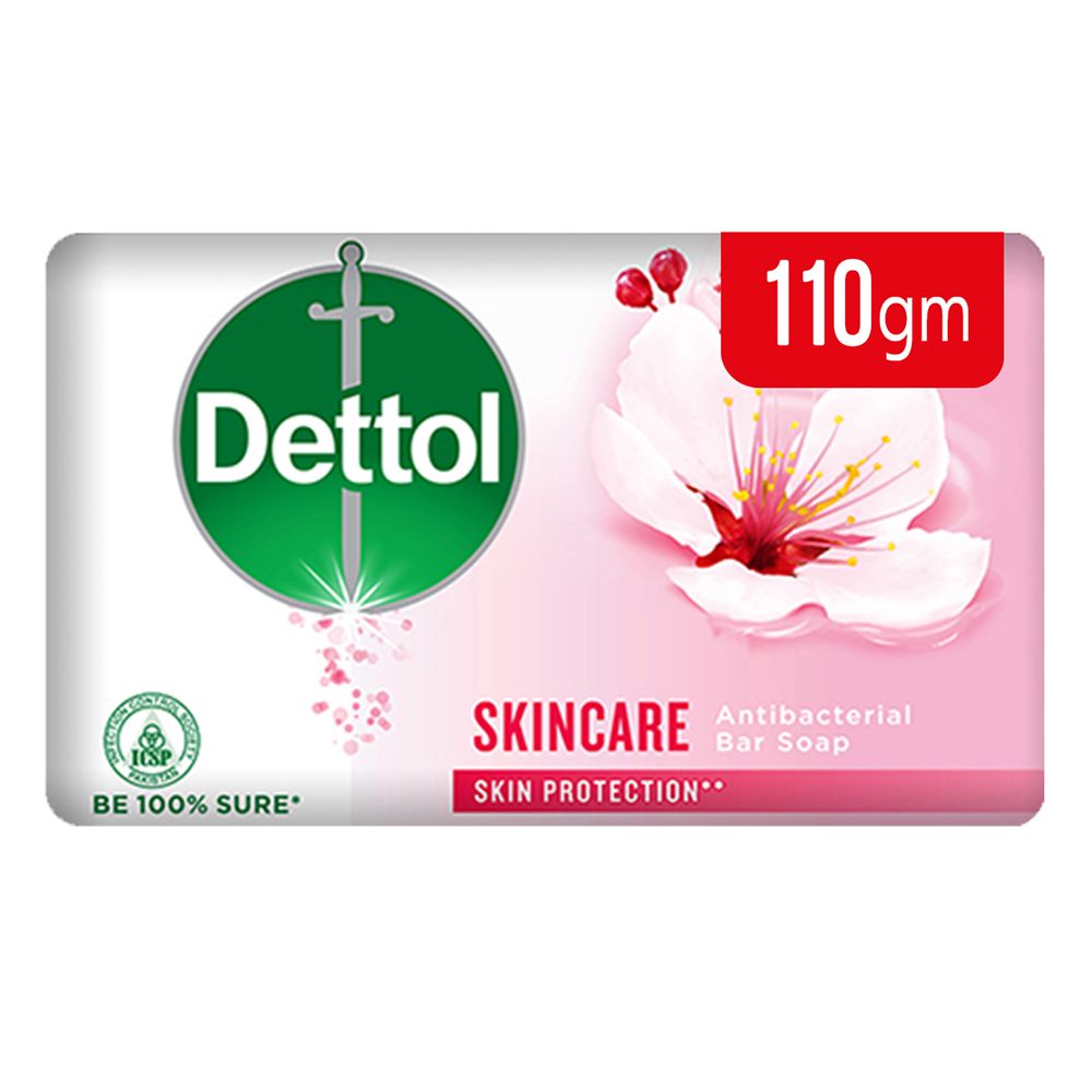 Dettol Skin Care Soap, 110g - Front View