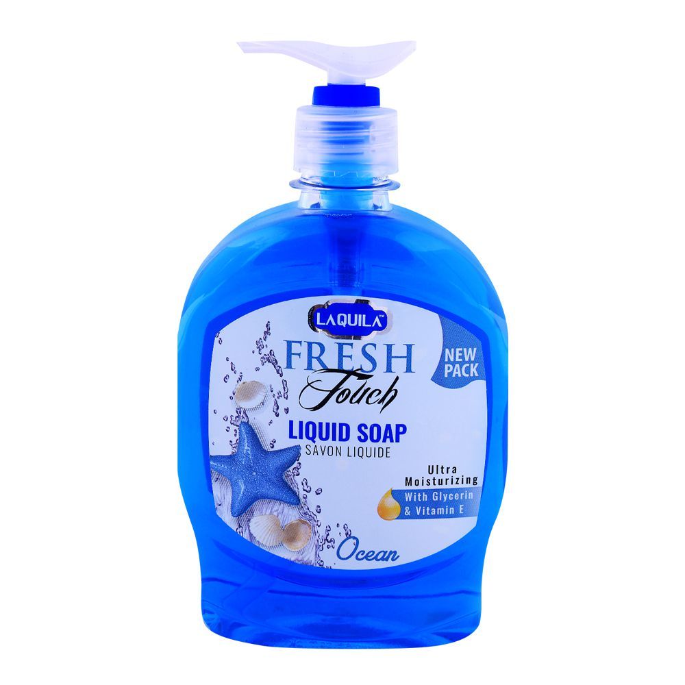 Laquila Fresh Touch Ocean Liquid Soap 500ml - Front View