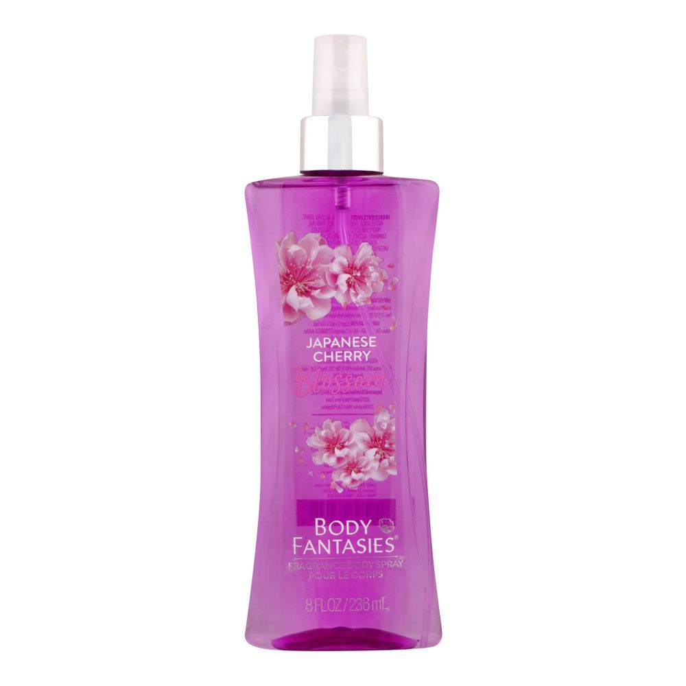 Body Fantasies Japanese Cherry Body Spray, For Women, 236ml - Front View
