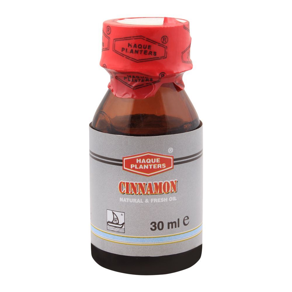 Haque Planters Cinnamon Oil, 30ml - Front View