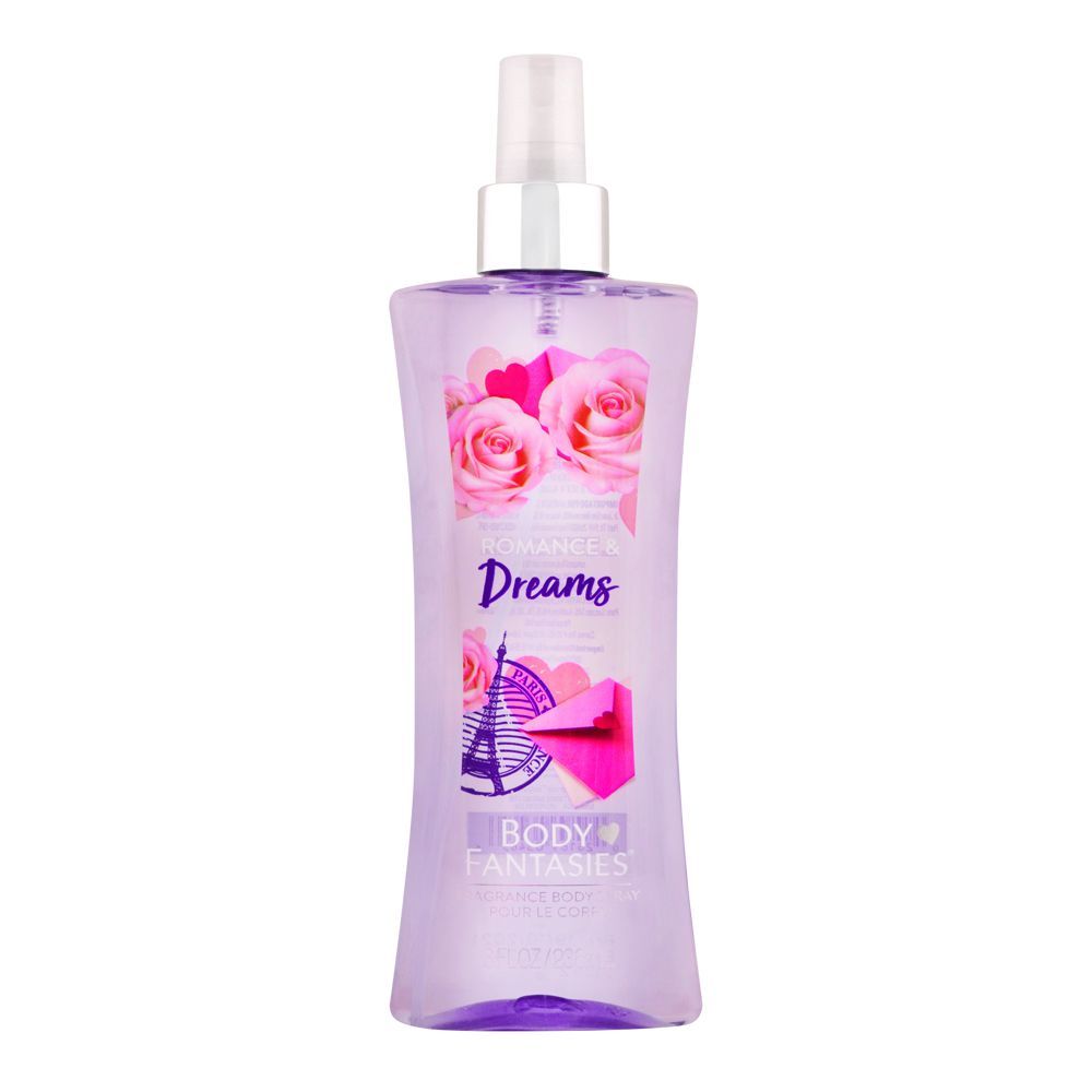 Body Fantasies Romance & Dreams Body Spray, For Women, 236ml - Front View