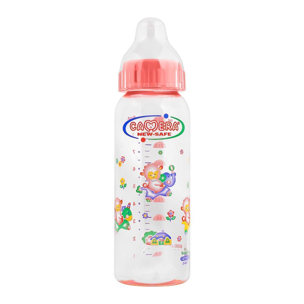 Camera Decorated Feeding Bottle L.S.R 250ml, 22249 - Front View