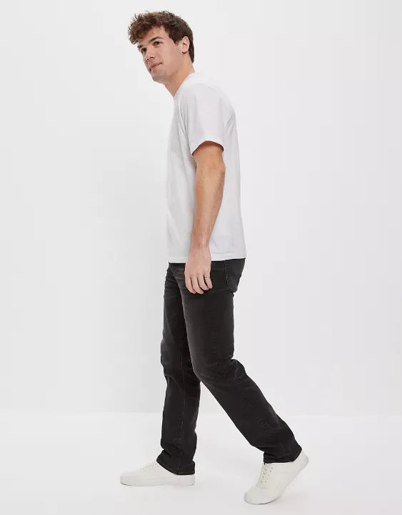 Athletic Straight Jeans For Men - Stylish Men's Jeans - Available In Black - AceCart