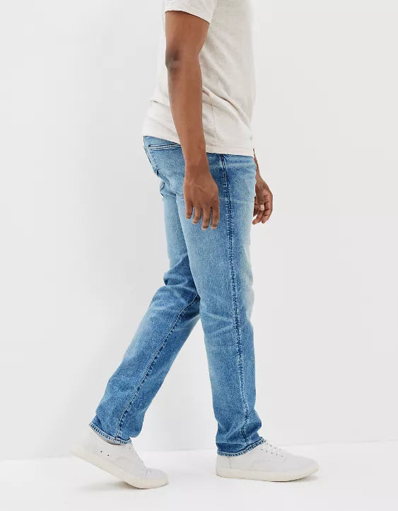 Flex Athletic Straight Stretchable Jeans For Men - Stylish Men's Jeans - Available In Blue - AceCart