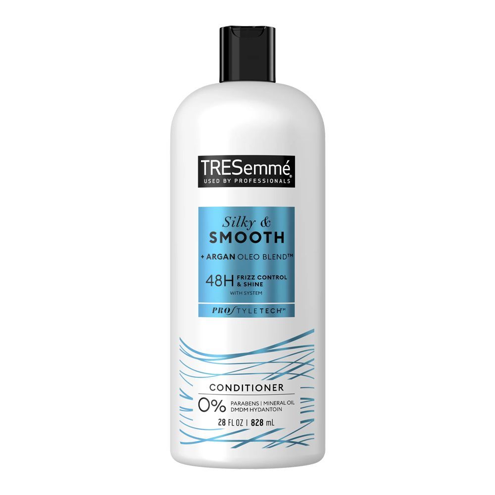 Tresemme Smooth & Silky, Touchable Softness Conditioner With Argan Oil, For Dry Or Brittle Hairs, Pro Collection, 828ml - Front View