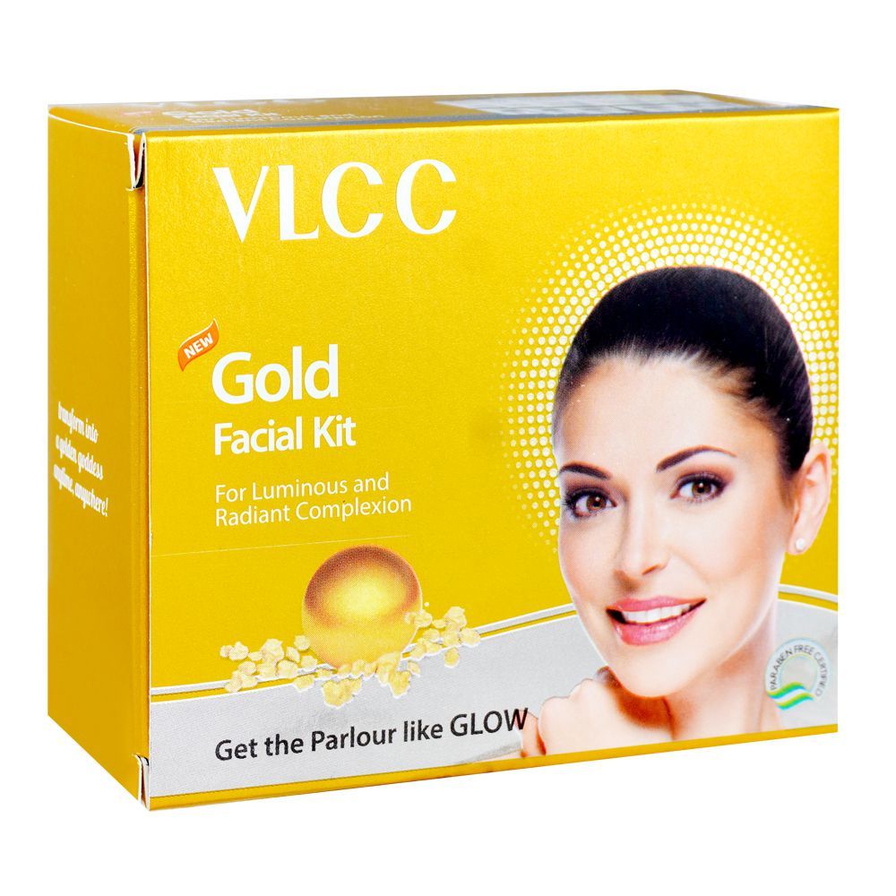 VLCC Gold 6 Step Facial Kit, SPF-15, PA+, 60g - Front View