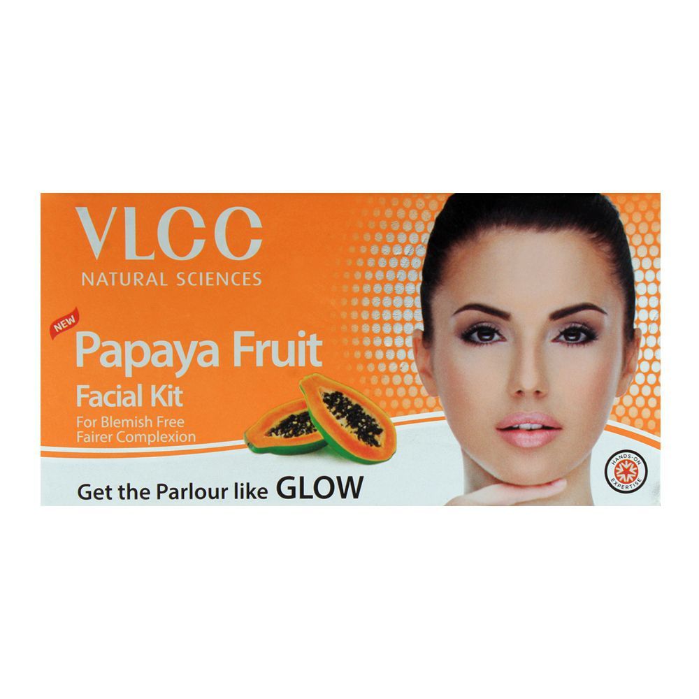 VLCC Natural Sciences Papaya Fruit 6 Step Facial Kit 60g - Front View