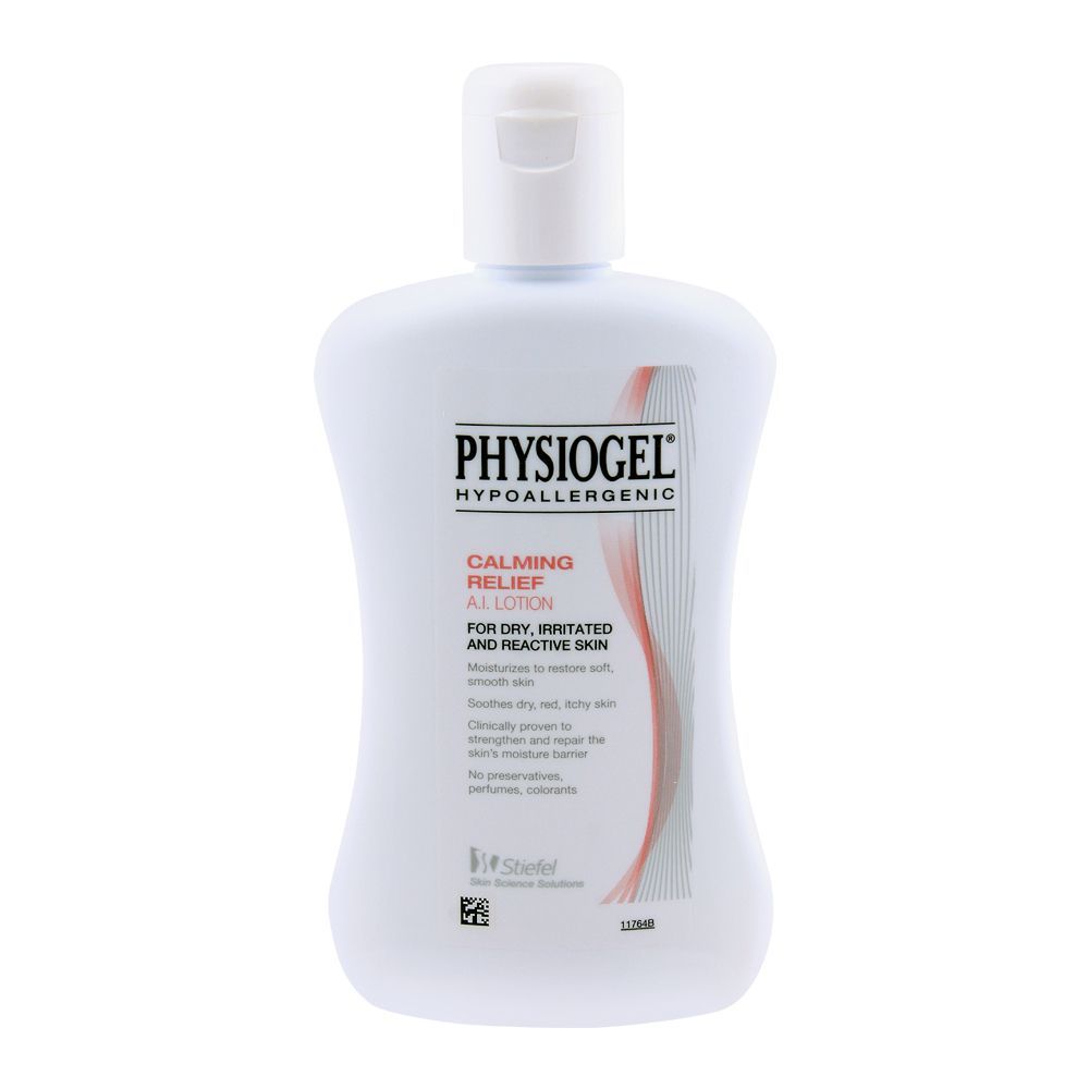 Physiogel Calming Relief A.I. Lotion, Dry, Irritated and Reactive Skin, 200ml - Front View