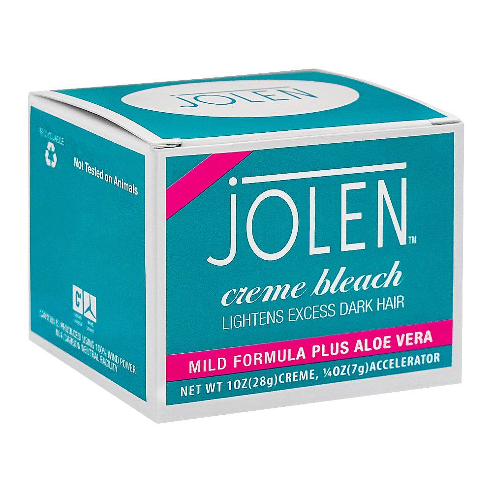 Jolen Creme Bleach Aloe Vera, 28g - Front View