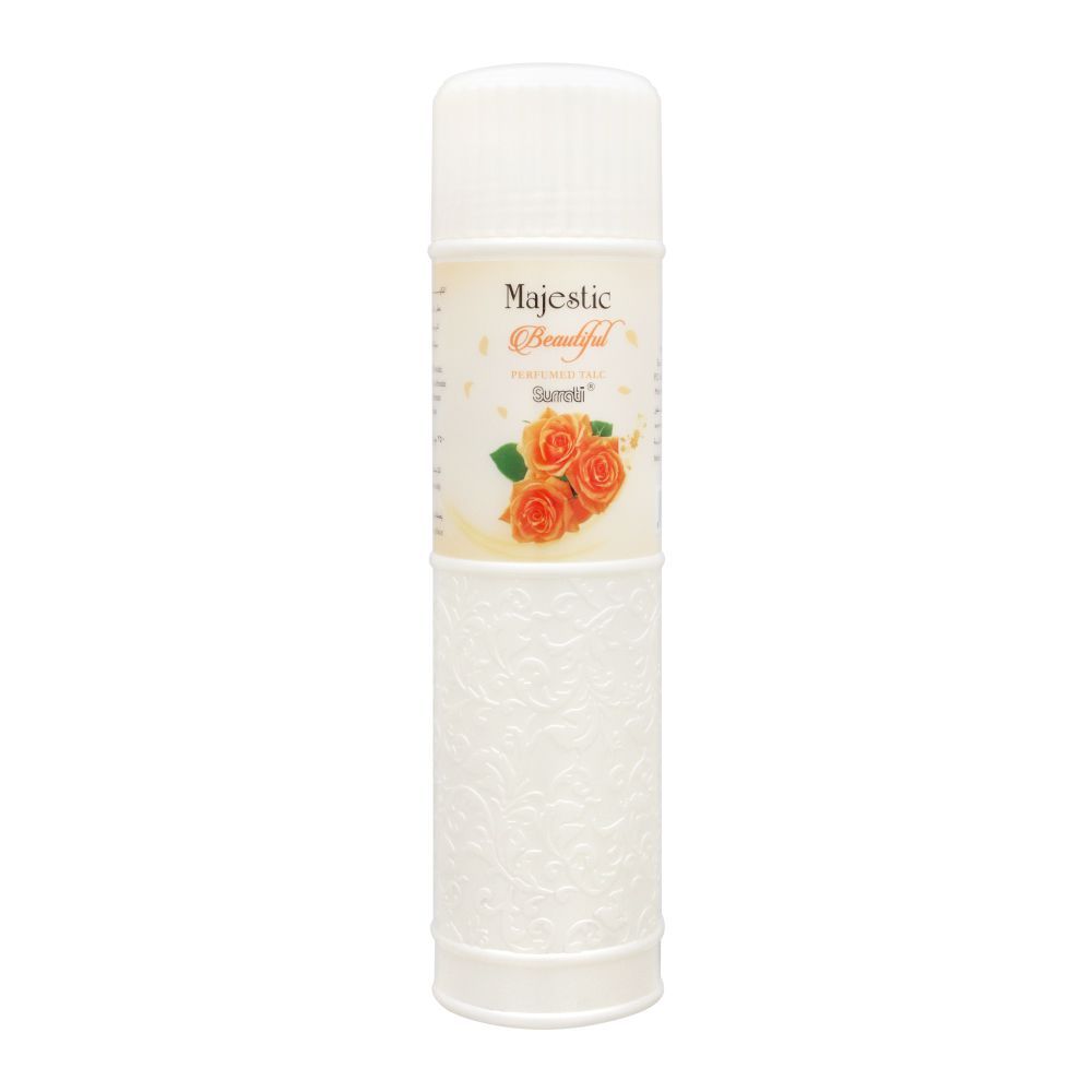 Surrati Majestic Beautiful Perfumed Talcum Powder 250g - Front View