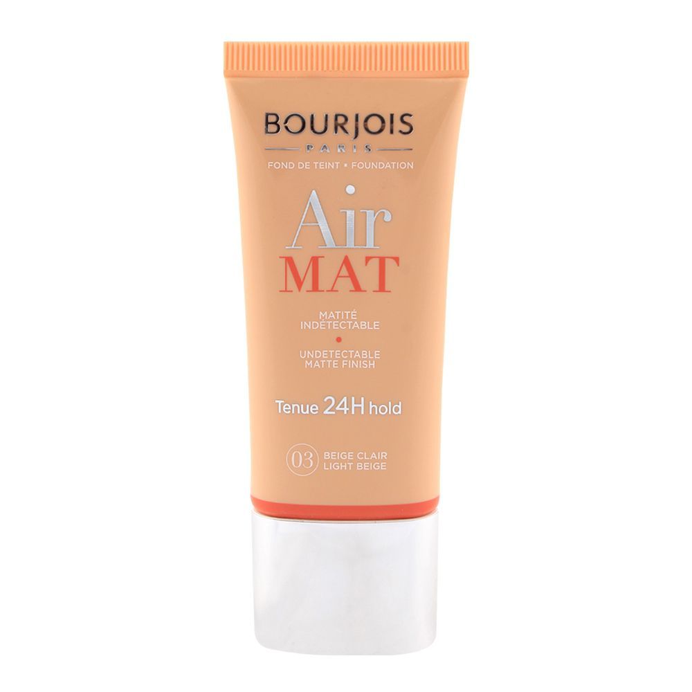 Bourjois Air Mat Foundation, 03 Beige Clair Light Beige, 30ml - Front View