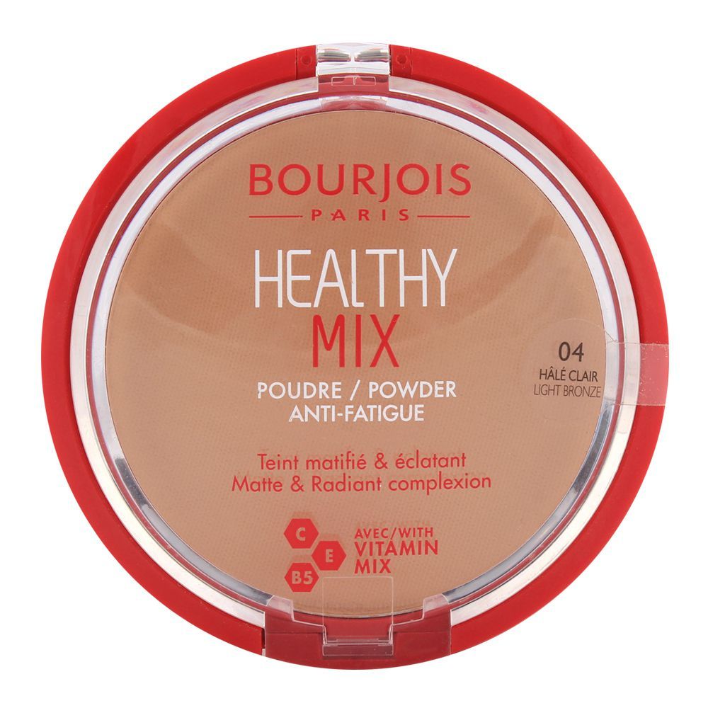 Bourjois Healthy Mix Powder Anti-Fatigue 04 Light Bronze - Front View