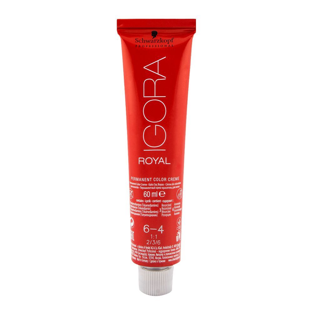 Schwarzkopf Igora Royal Hair Color 6-4 Dark Blonde Beige - Front View
