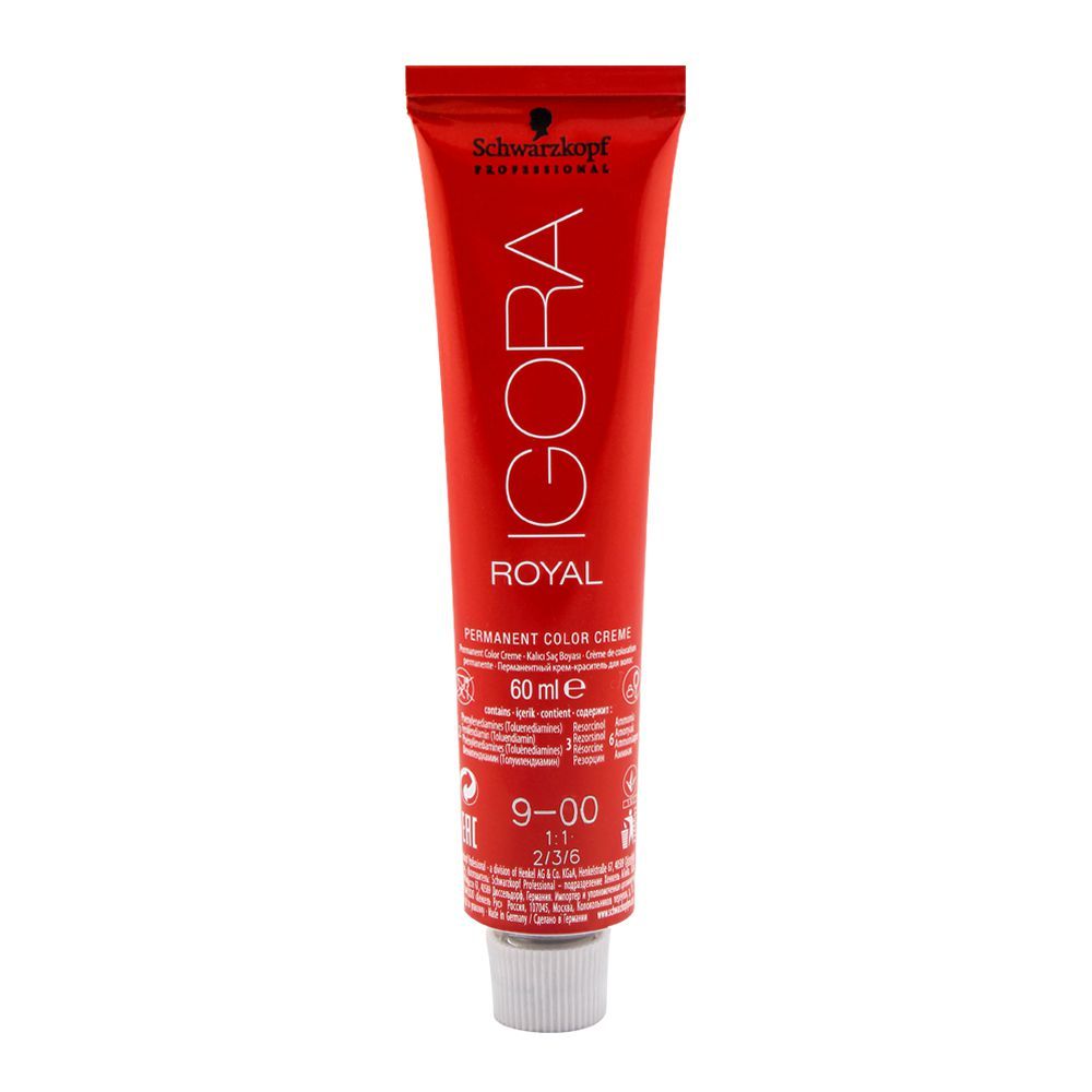 Schwarzkopf Igora Royal Hair Color 9-00 Extra Light Blonde Natural Extra - Front View