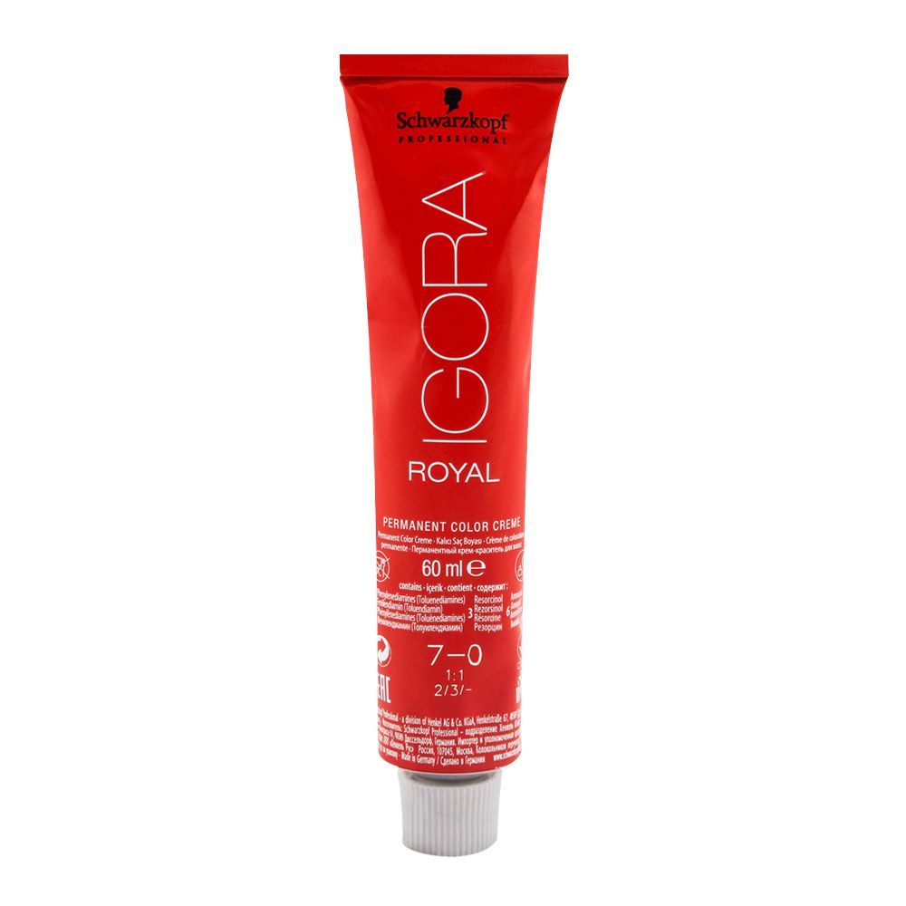 Schwarzkopf Igora Royal Hair Color 7-0 Medium Blonde - Front View
