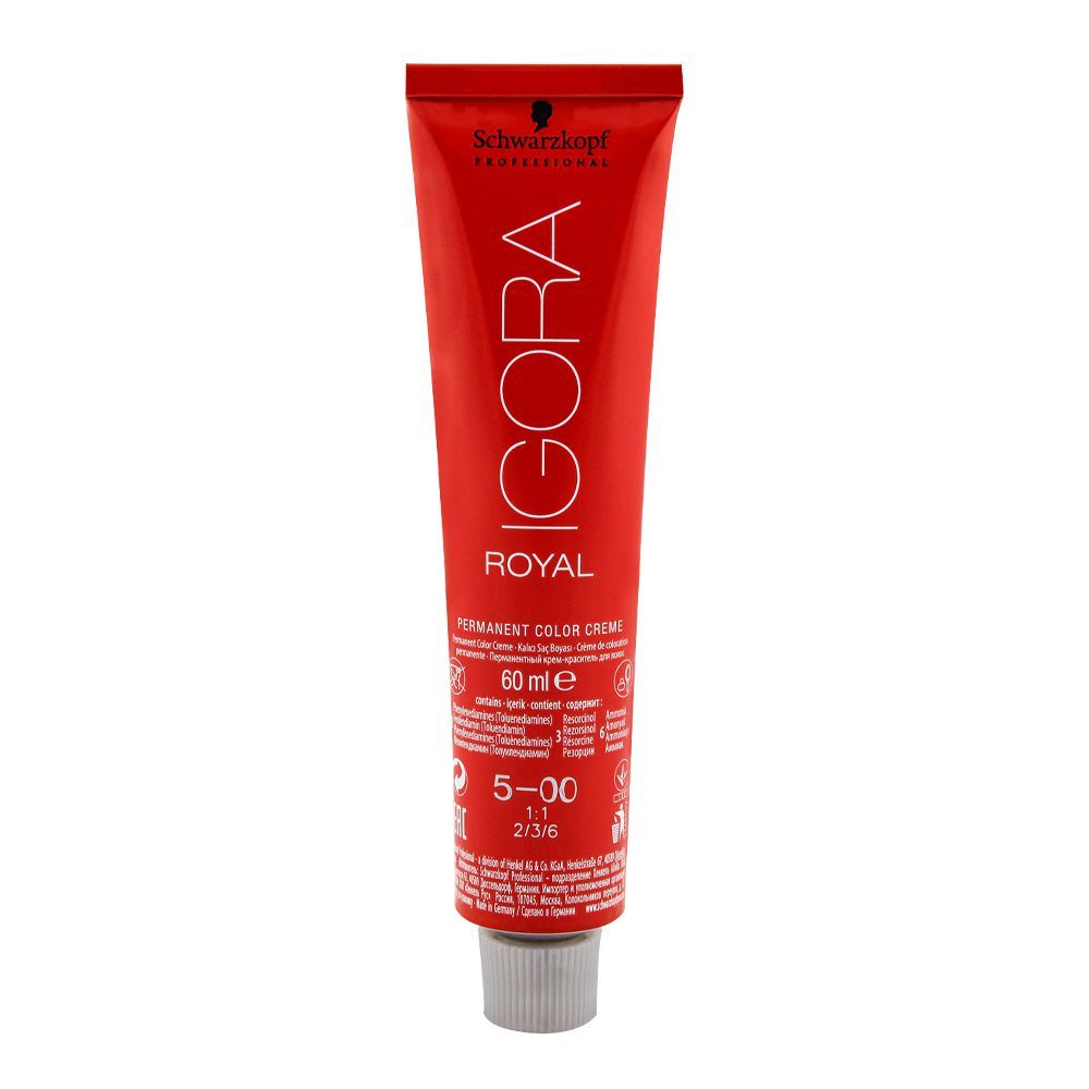 Schwarzkopf Igora Royal Hair Color 5-00 Light Brown Natural Extra - Front View