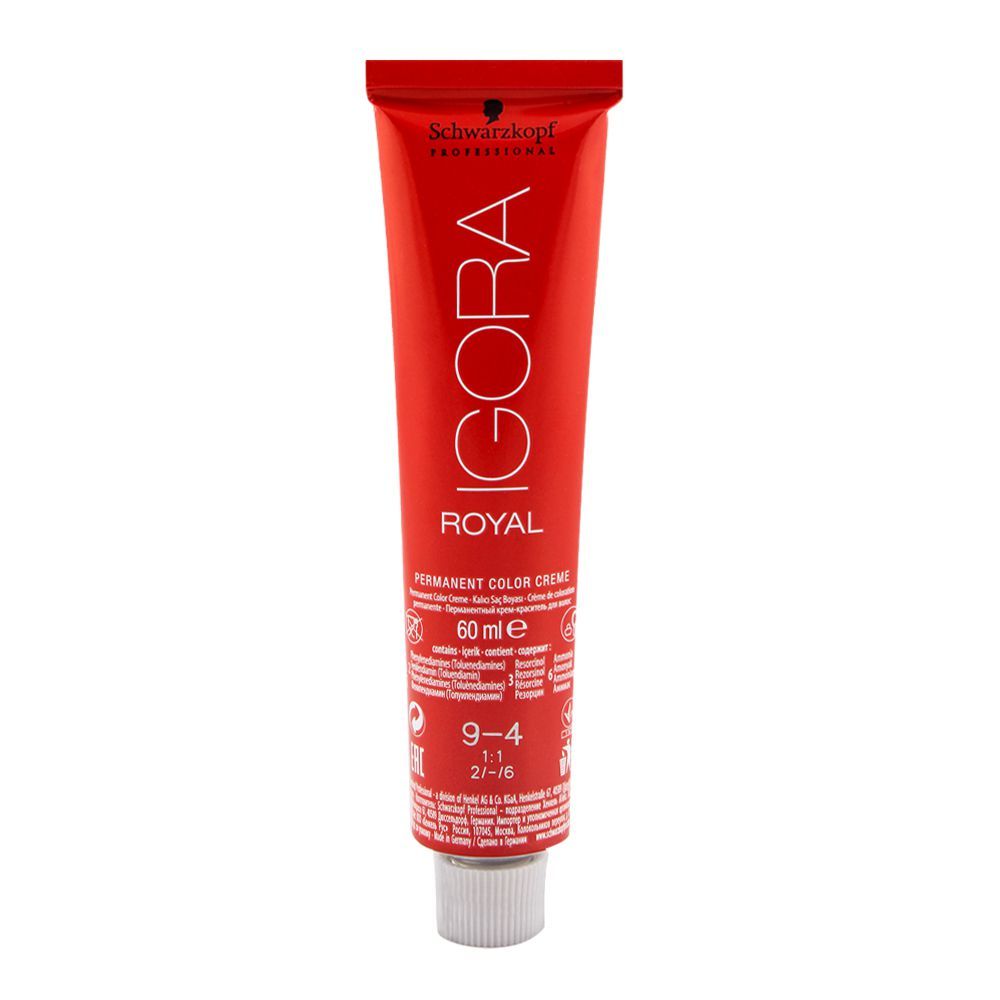 Schwarzkopf Igora Royal Hair Color 9-4 Extra Light Blonde Beige - Front View